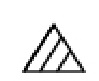 треугольник с косыми линиями