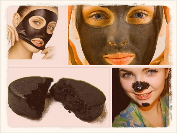 маска с активированным углем против черных точек 
