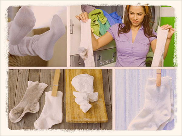 Как отстирать белые носки в домашних условиях